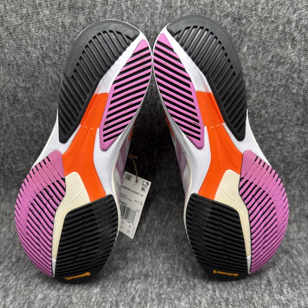 Adidas Adizero Adios 7 M Grey Purple Orange GX6647 Men's Sz 11.5 Running Shoes - Picture 7 of 8
